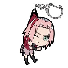 Naruto Shippuden Sakura Haruno: Wink Ver. Tsumamare Keychain Collection