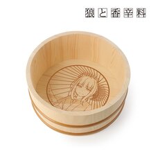 Spice and Wolf Jyuu Ayakura Illustration Holo: Hakama Ver. Wooden Bucket