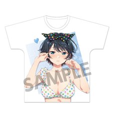 Rent-A-Girlfriend Ruka Sarashina: Swimsuit Ver. Full Graphic T-Shirt