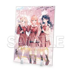 Love Live! Hasu no Sora Jogakuin School Idol Club Foil-stamped 103rd Class Memorial Acrylic Plate