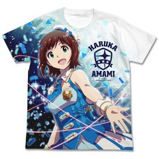 The Idolm@ster Platinum Stars Haruka Amami Full-Color White T-Shirt
