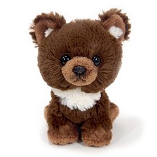 Fluffies Small Brown Bear Plush