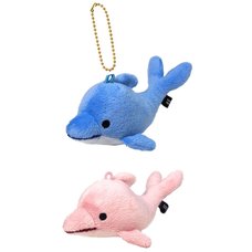 Fluffies Dolphin Keychain Plushies
