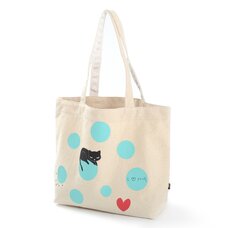 Osumashi Pooh-chan Dot Pattern Tote Bag