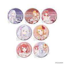 Re:ZERO -Starting Life in Another World- Trading Glimmering Tin Badge Collection Wedding Ver. Complete Box Set