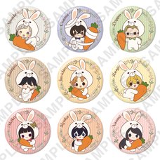 Bungo Stray Dogs Tin Badges + Kigurumi Series Bunny Ver. Complete Box Set