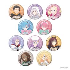Re:ZERO -Starting Life in Another World- 4th Season Tradable Glimmering Tin Badge Complete Box Set