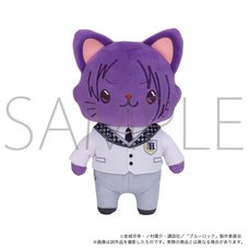 Blue Lock Movie: Episode Nagi With Cat Plushie Keychain with Eye Mask Reo Mikage: School Uniform Ver.