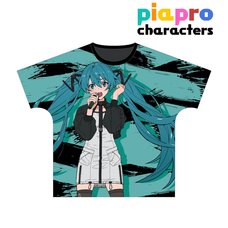 Piapro Characters Hatsune Miku: Band Ver. Unisex Full Graphic T-Shirt