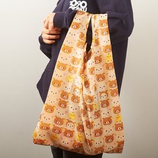 Rilakkuma Fold-up Shopping Bag (Tiled Design)