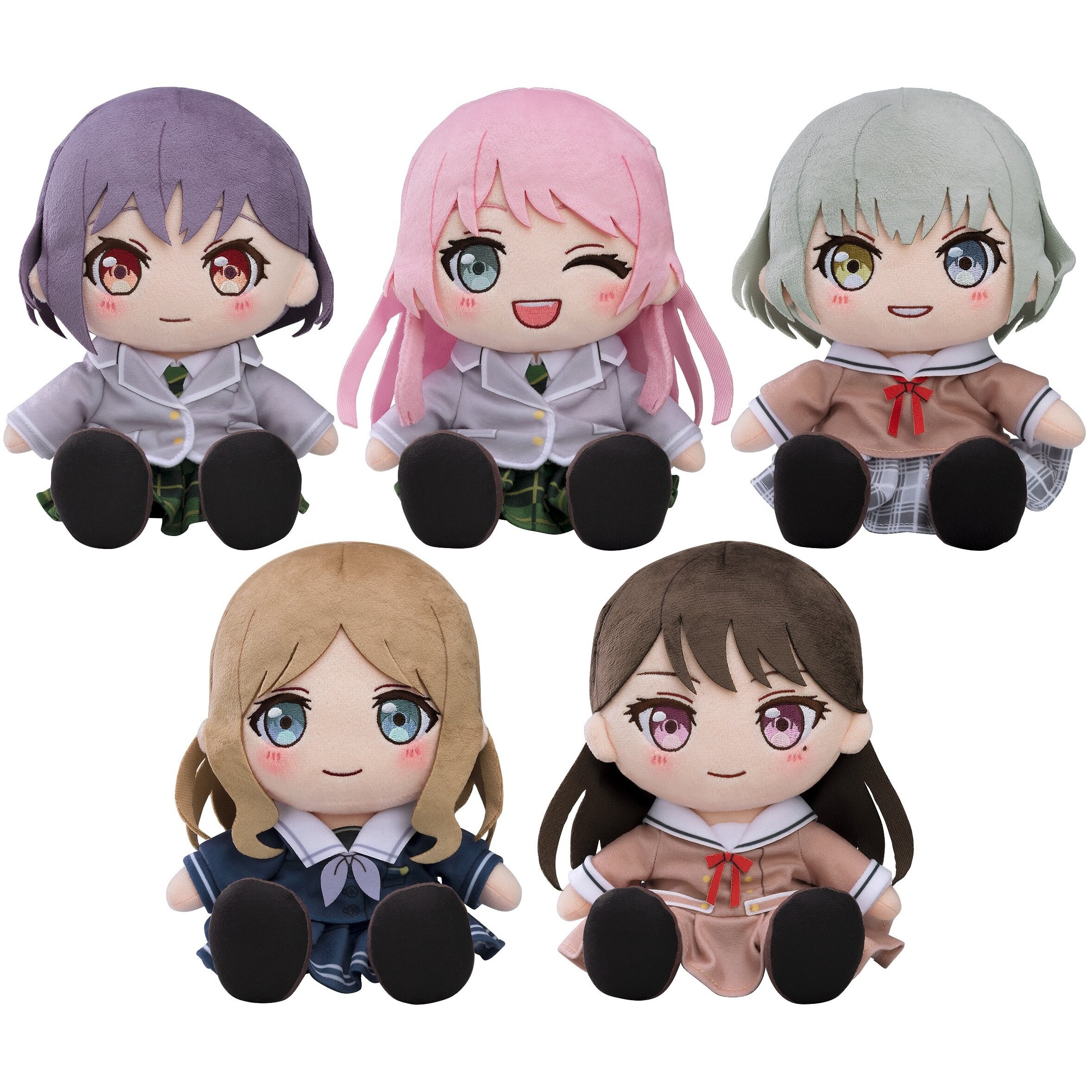 ぬいぐるみ BanG Dream! MyGO!!!!! 制服Ver. 5体セット BanG Dream! MyGO!!!!! Plushie School Uniform Ver. (Re-run) - Tokyo