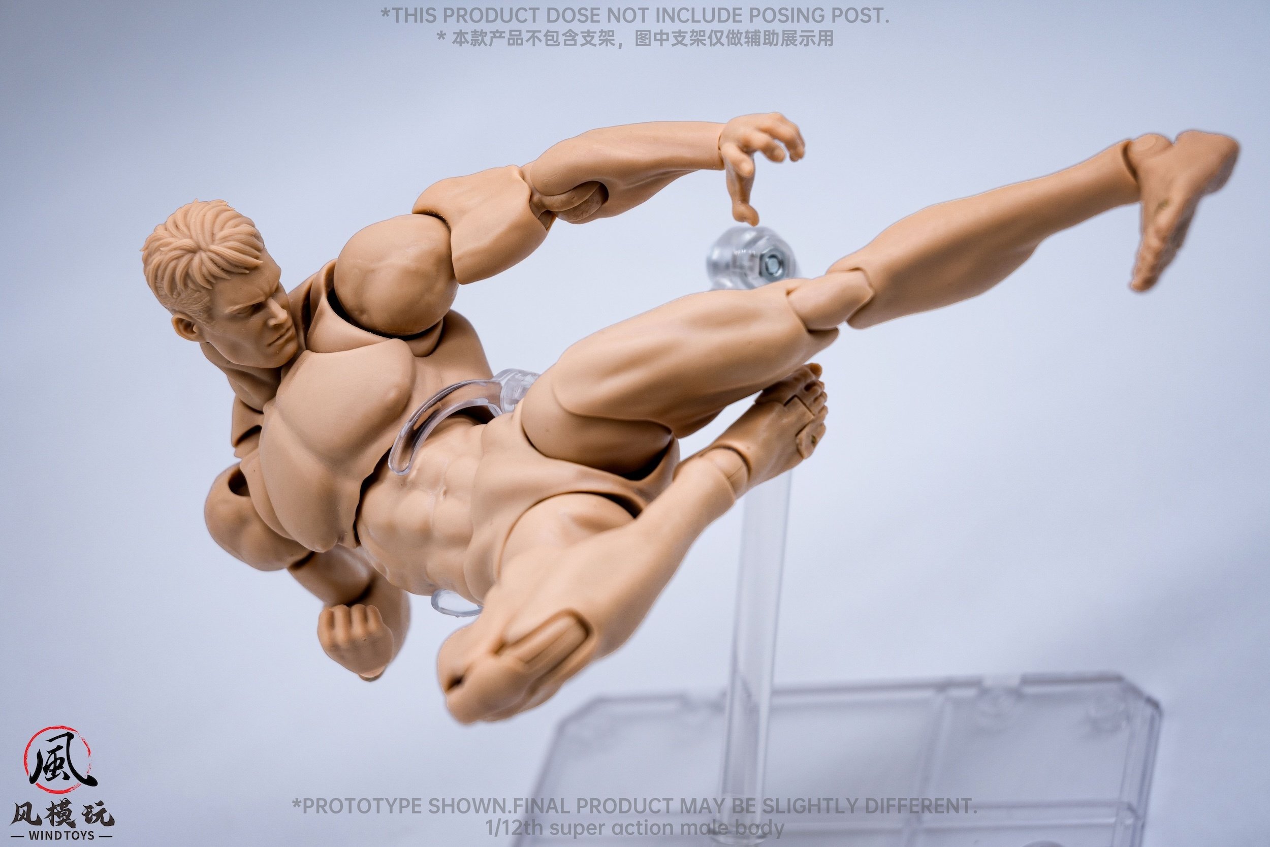 Super Action Male Body: Normal Edition 1/12 Scale Action Figure: Wind ...