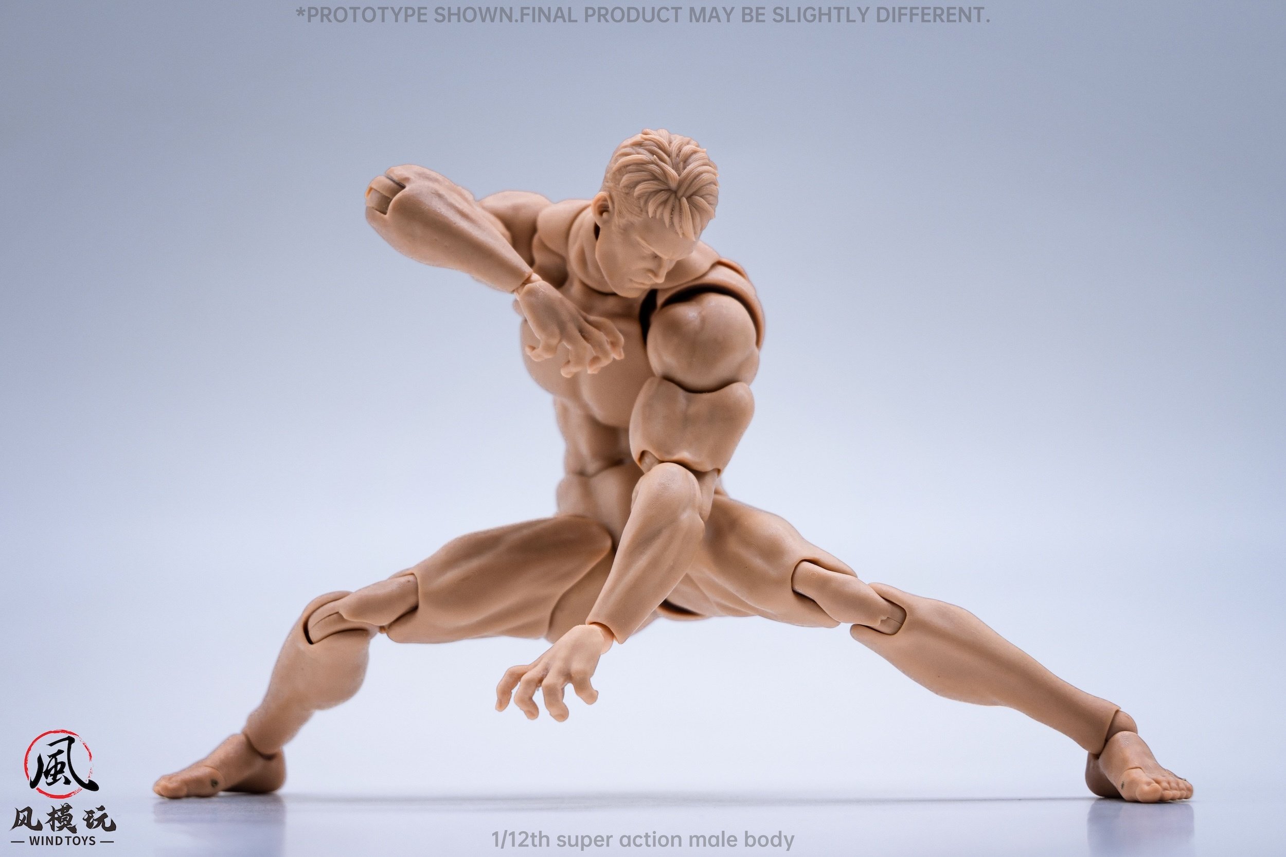 Super Action Male Body: Normal Edition 1/12 Scale Action Figure: Wind ...