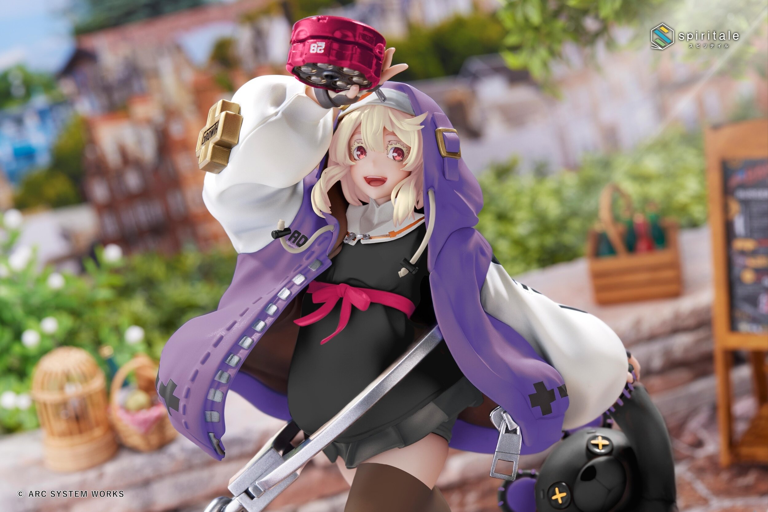 ブリジット ～Purple ver.～ 1/7 中古】(本体A/箱B)GUILTY GEAR -STRIVE- ブリジット～Purple ver