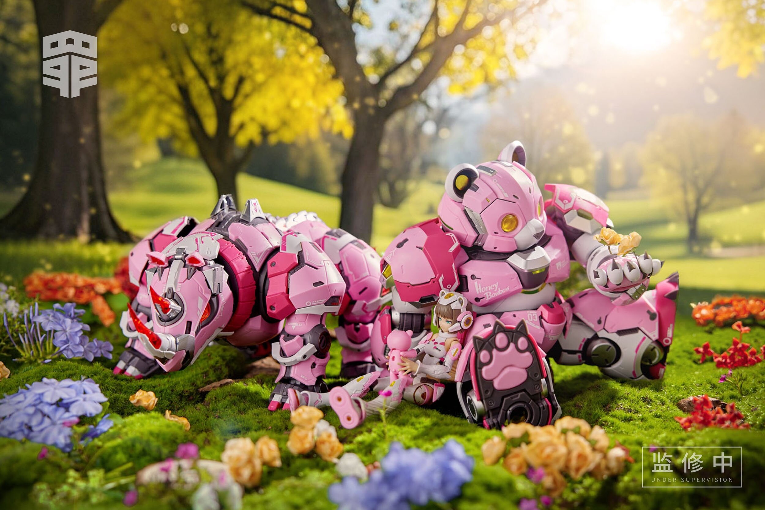 HEROcomplex＋Happening Butterfly セット Sin Series SIN-03P Sloth & Mecha Bear & Mecha Rhino 1/10