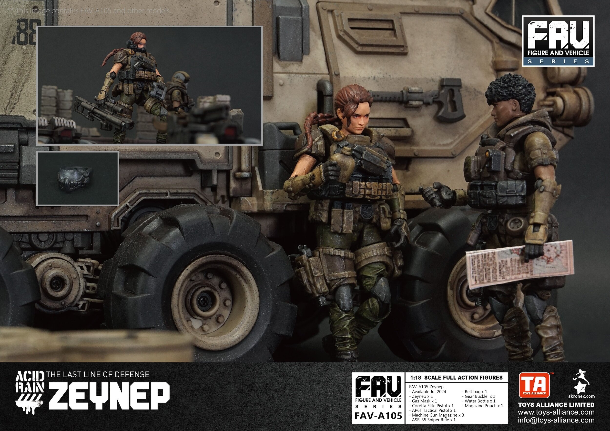 FAV-A105 Acid Rain Zeynep 1/18 Scale Action Figure - Tokyo