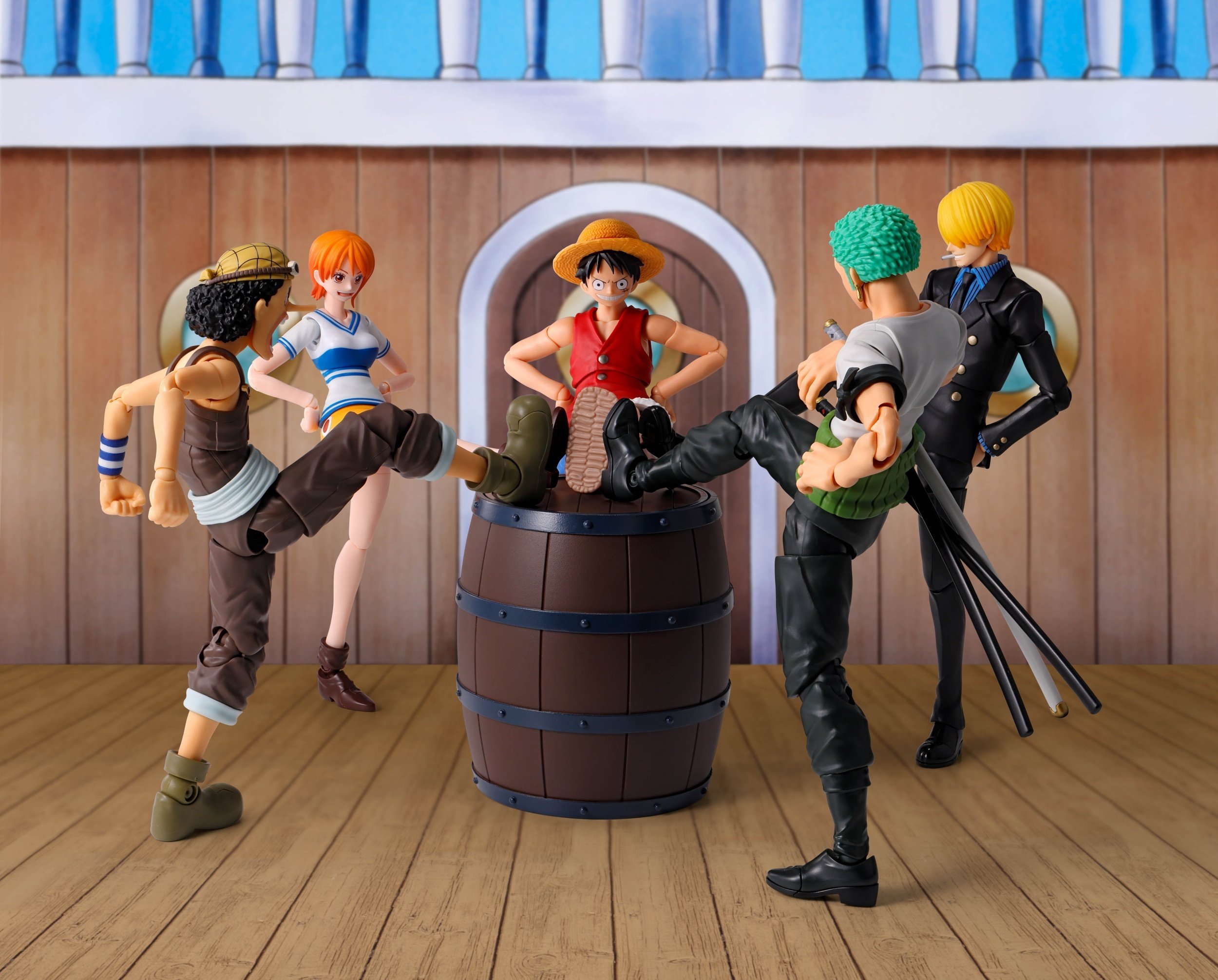 S.H. Figuarts One Piece Party Set - The Straw Hat Crew -: Bandai 