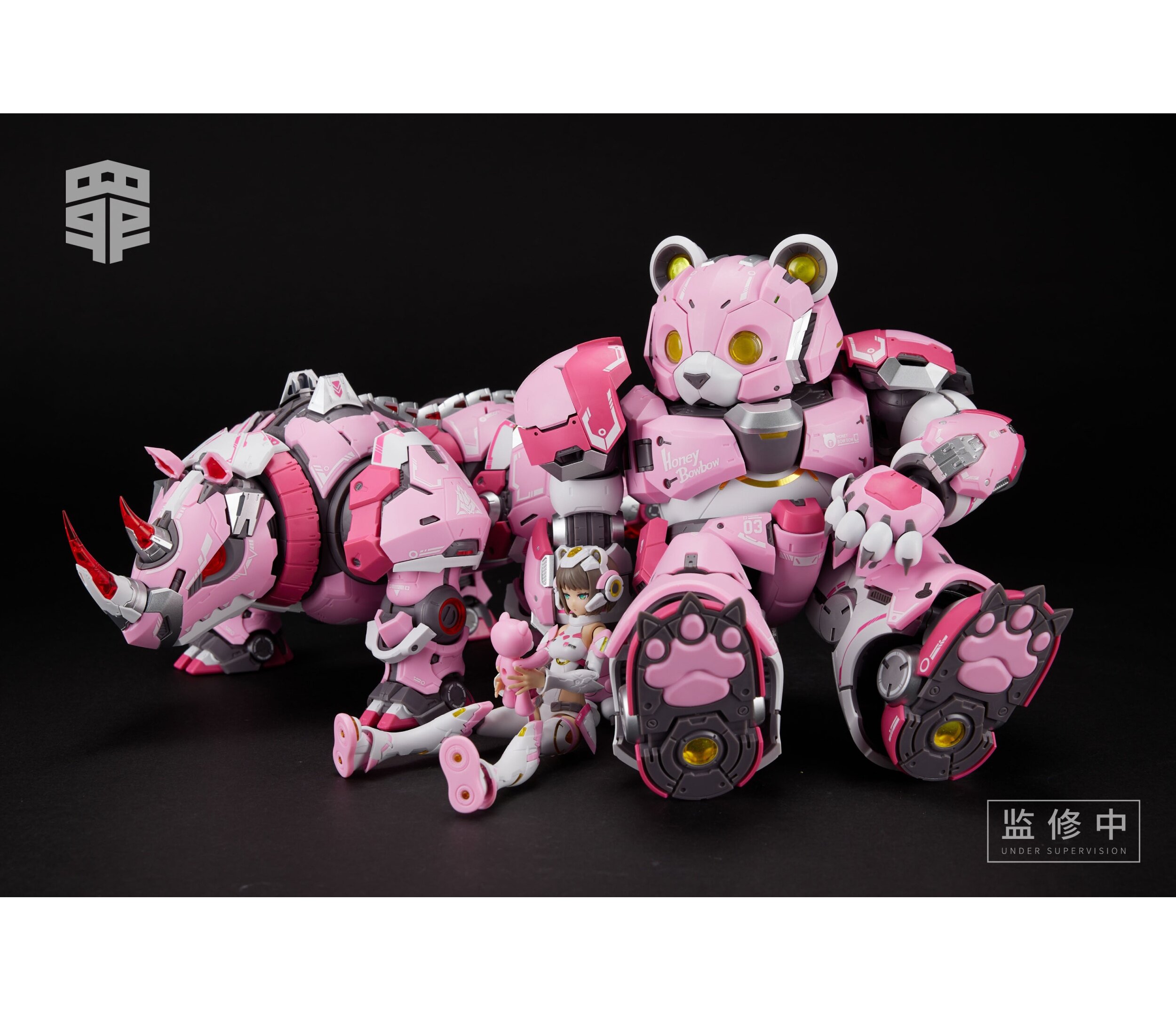 Sin Series SIN-03P Sloth & Mecha Bear & Mecha Rhino 1/10