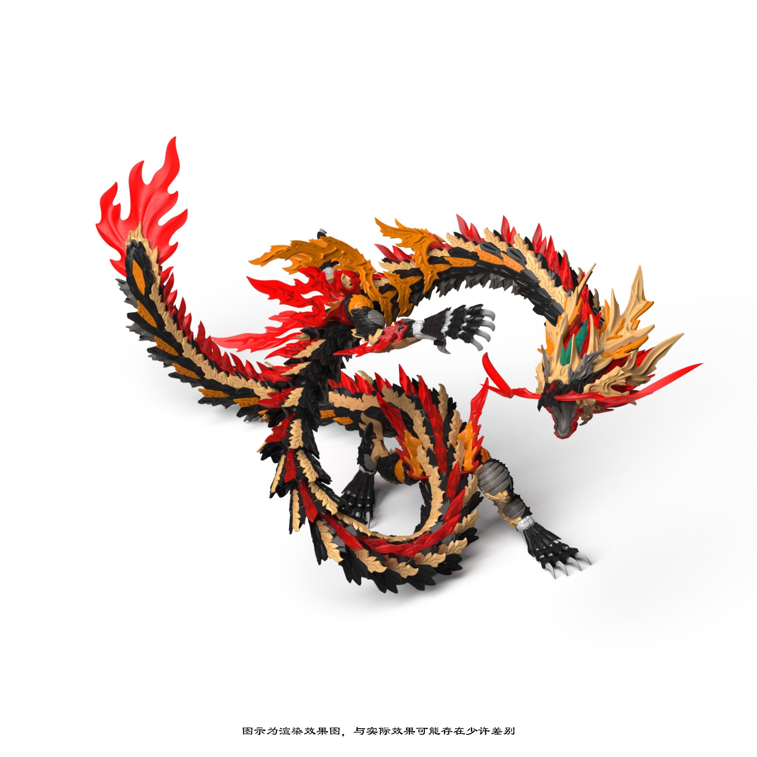 The True Dragon Series ZL-0005 The Black Dragon King Plastic Model