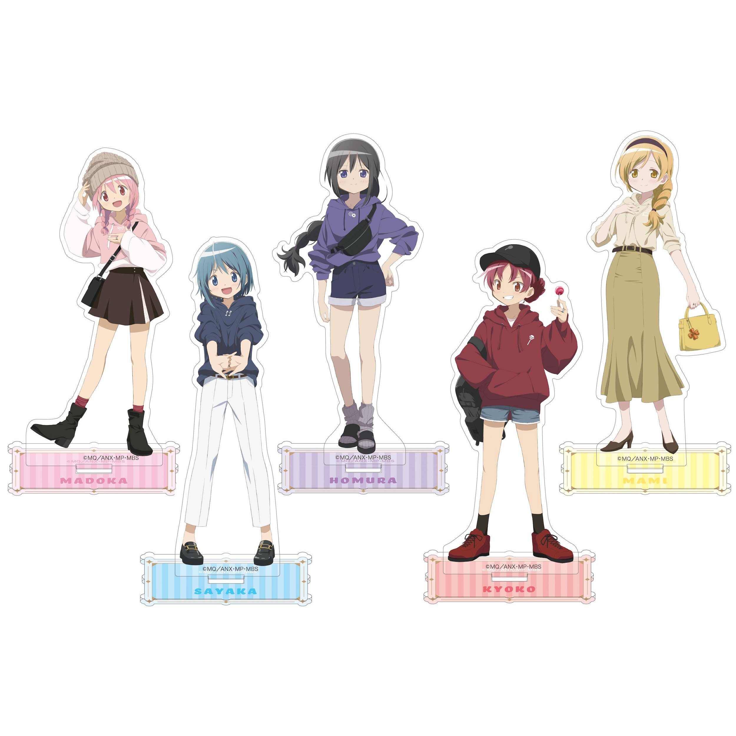 Puella Magi Madoka Magica Hoodie Ver. Acrylic Stand Box Set