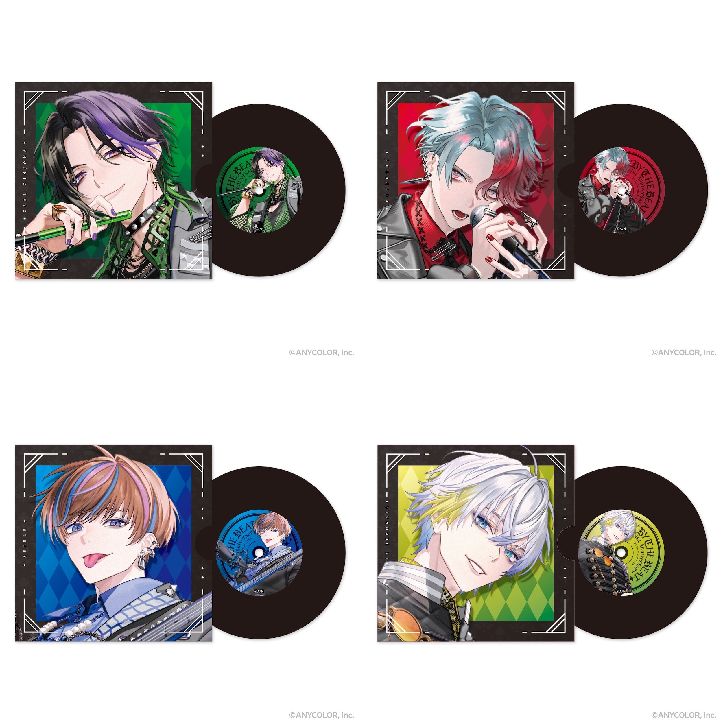 Nijisanji BY THE BEAT 1st Anniversary Vinyl-style Coaster