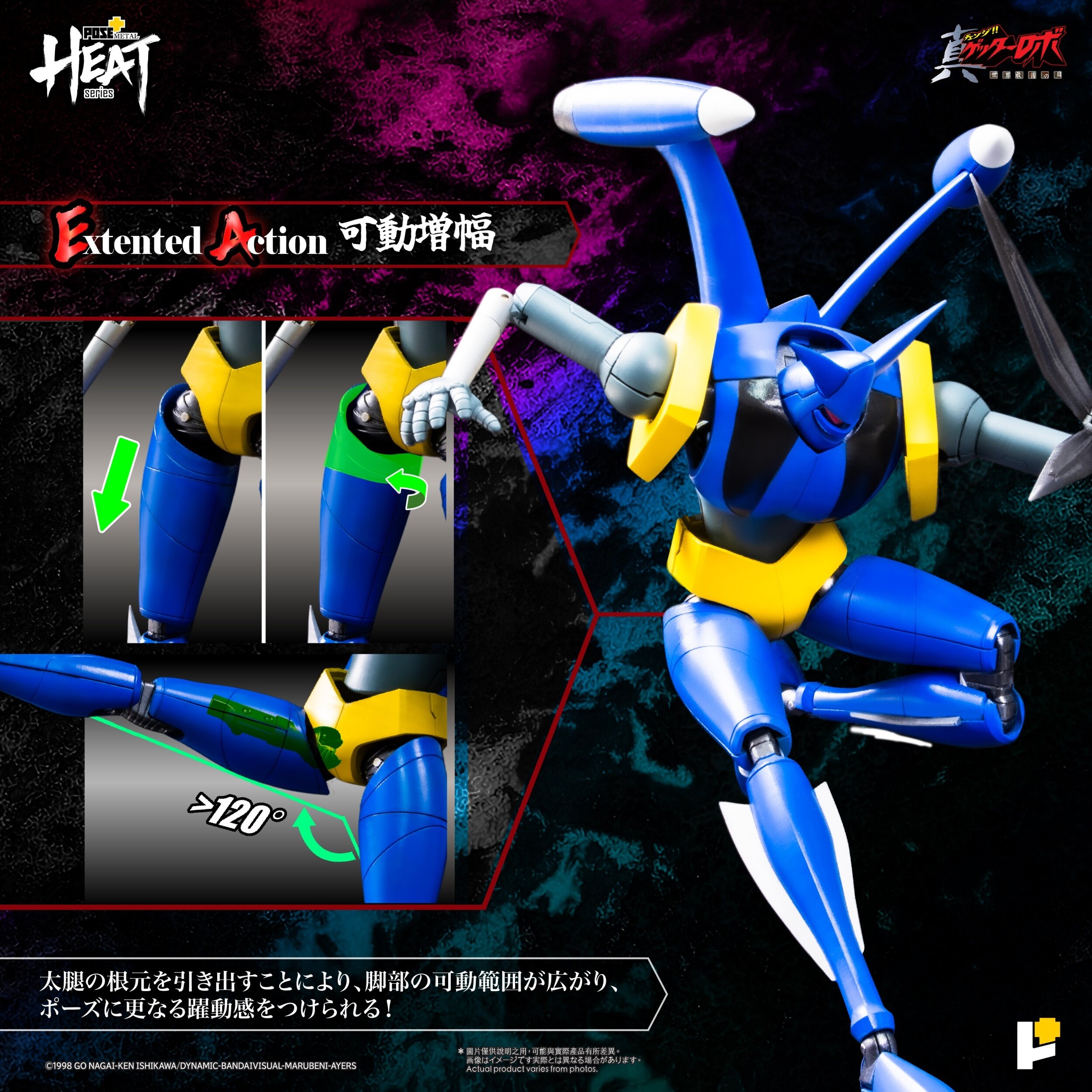 Pose+ Metal Heat Series Getter Liger: Getter Robo Armageddon Ver