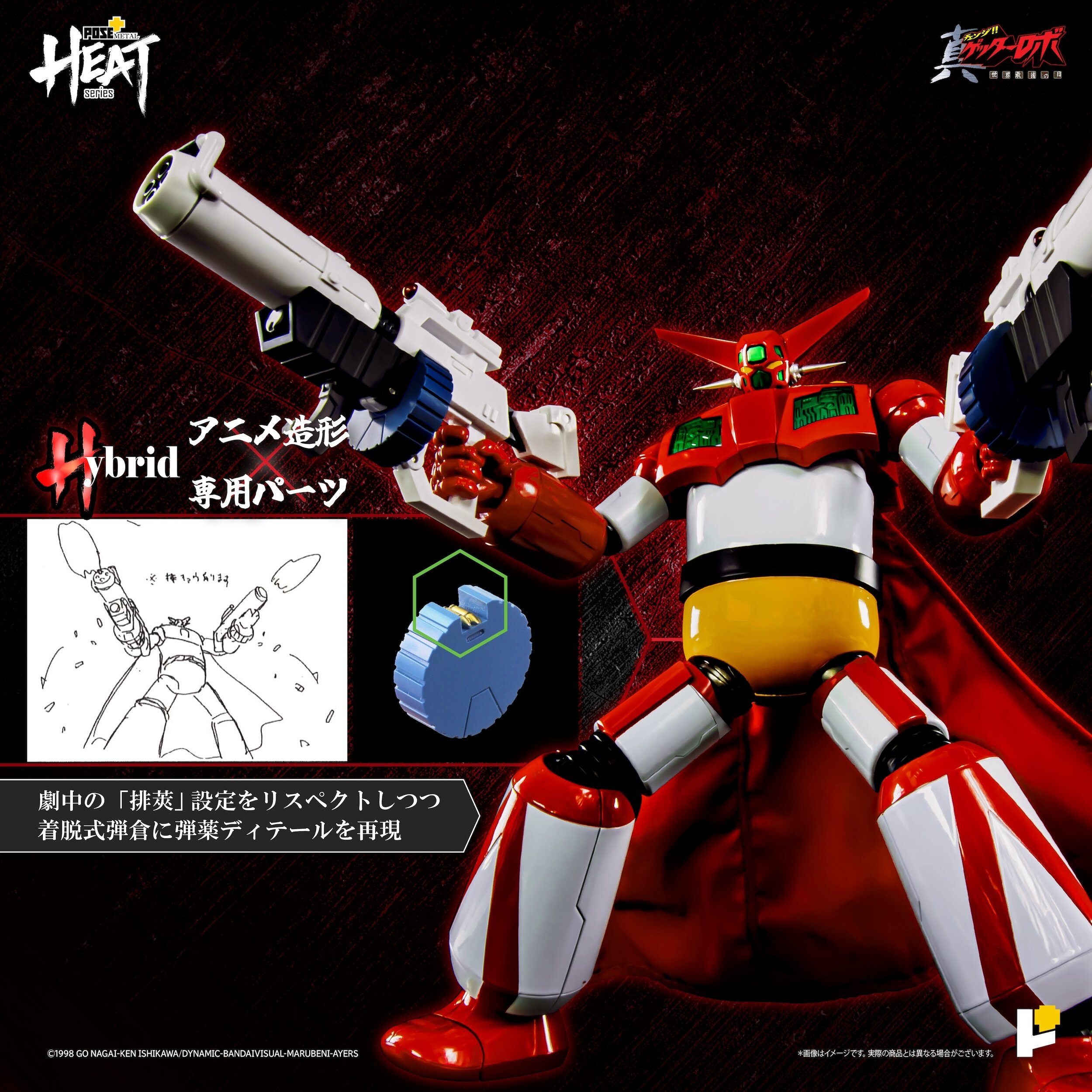Pose+ Metal Heat Series Getter 1: Getter Robo Armageddon Ver  
