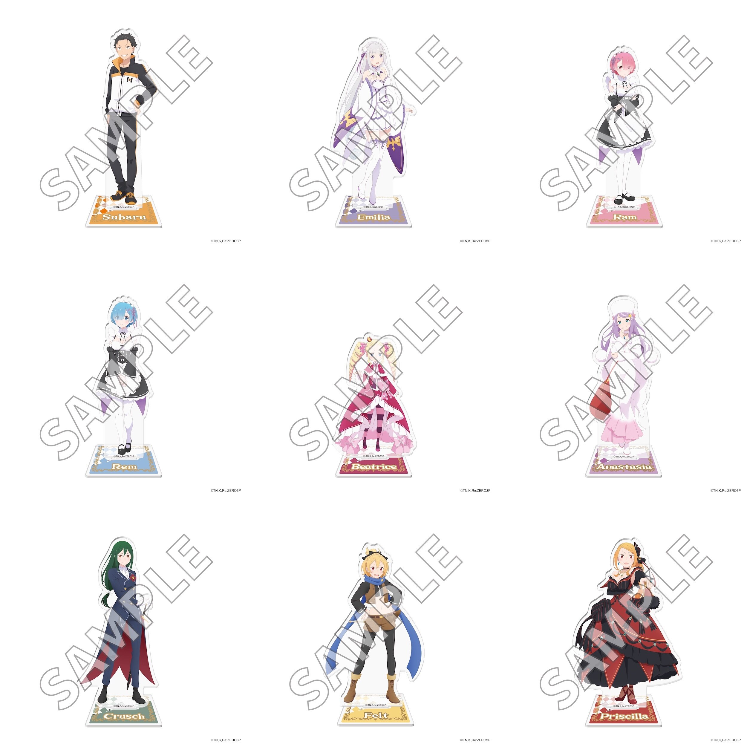 Re:Zero -Starting Life in Another World- 3rd Season Acrylic Stand ...