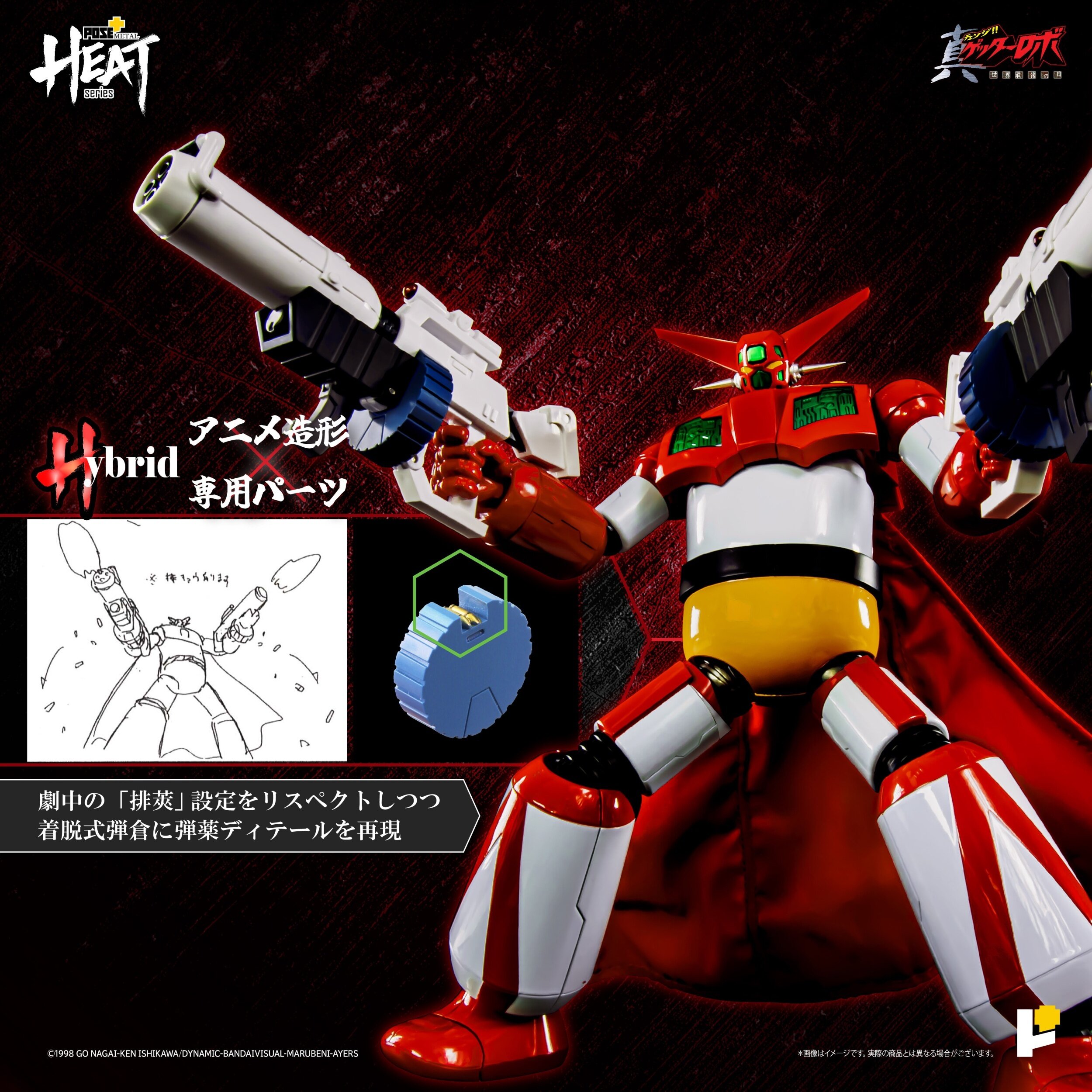 Pose+ Metal Heat Series Getter 1: Getter Robo Armageddon Ver. (Re