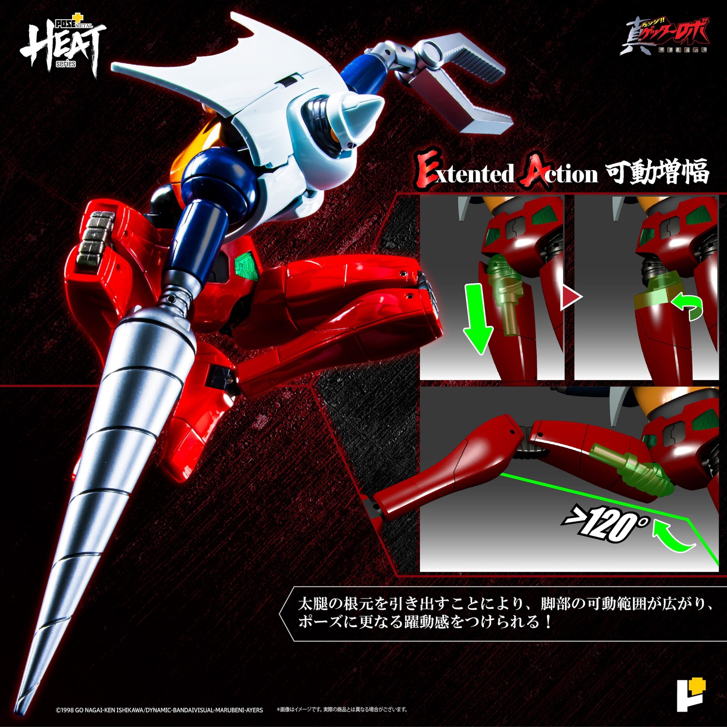 Pose+ Metal Heat Series Getter 2: Getter Robo Armageddon Ver
