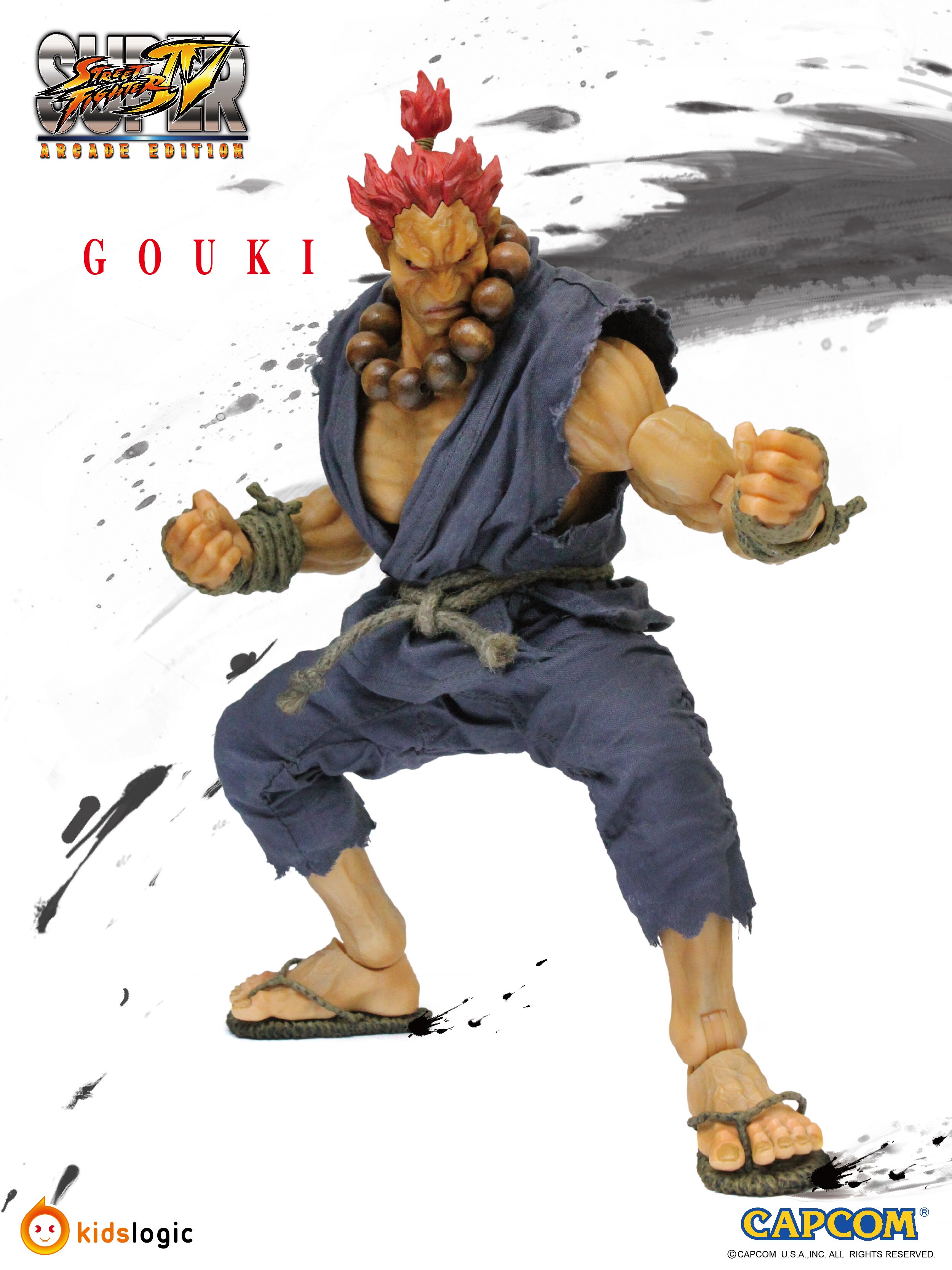 RARE! Street Fighter 2 Akuma Gouki 12 Action Figure JAPAN GAME -  Japanimedia Store