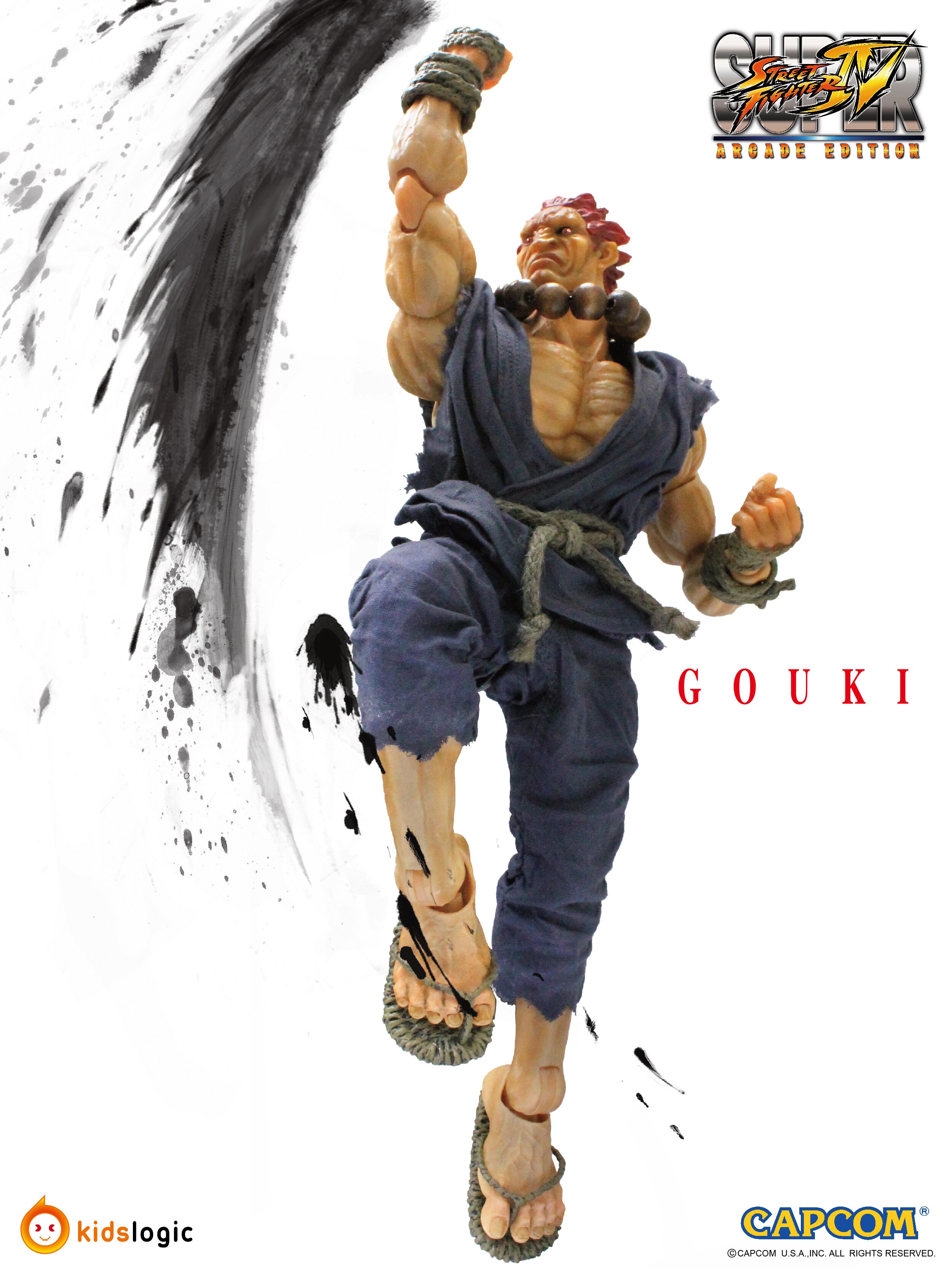 New Capcom Street Fighter IV 20th Anniversary Akuma Action Figure Box Set
