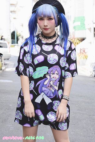 Menhera Chan x ACDC RAG Anime Shirt Anime Kawaii