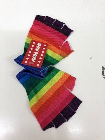 ACDC RAG Rainbow Fingerless Gloves: ACDC RAG - Tokyo Otaku Mode (TOM)