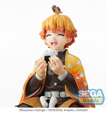 Demon Slayer: Kimetsu no Yaiba Agatsuma Zenitsu Eat Rice Balls Figure  Statue