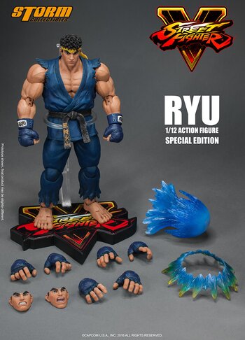 Street Fighter Ryu Ken Action Figure - Anime