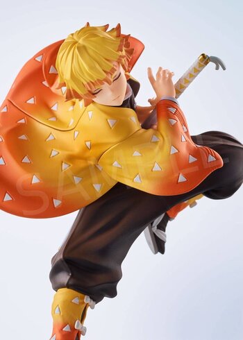 Demon Slayer: Kimetsu no Yaiba Agatsuma Zenitsu Eat Rice Balls PVC Figure