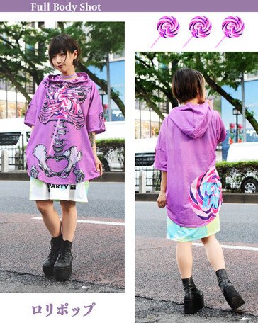 ACDC RAG Lollipop Short Sleeve Hoodie: ACDC RAG - Tokyo Otaku Mode (TOM)