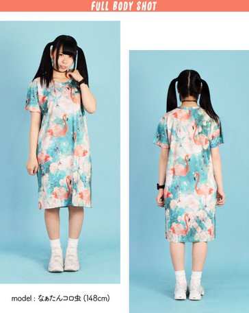 ACDC RAG Flamingo T-Shirt Dress - Tokyo Otaku Mode (TOM)