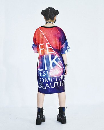 giant t shirt dress Flirty swing dress from a giant t-shirt