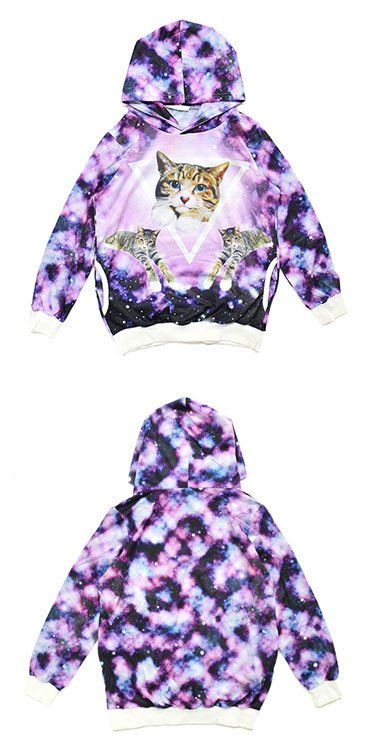 ACDC RAG Galaxy Cat Hoodie: ACDC RAG - Tokyo Otaku Mode (TOM)