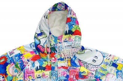 galaxxxy 8words Wall Paint Blouson Jacket