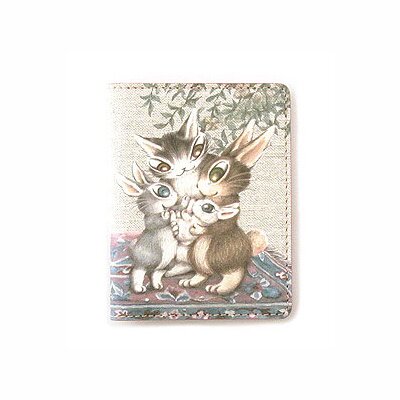 Wachifield Dayan the Cat Usagi no Aka-chan Art Pass Case