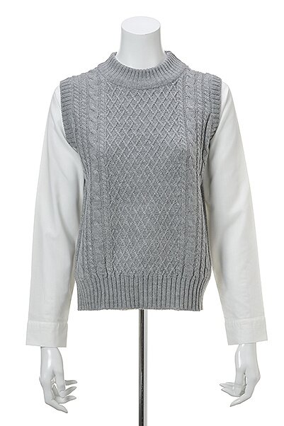 OLIVE des OLIVE Coordinated Style High-Neck Knit Pullover
