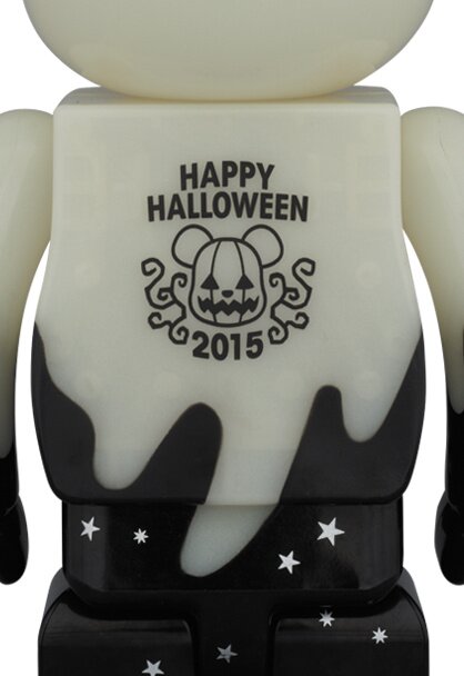 BE@RBRICK 400% Halloween 2015 (Black and Silver): MEDICOM TOY