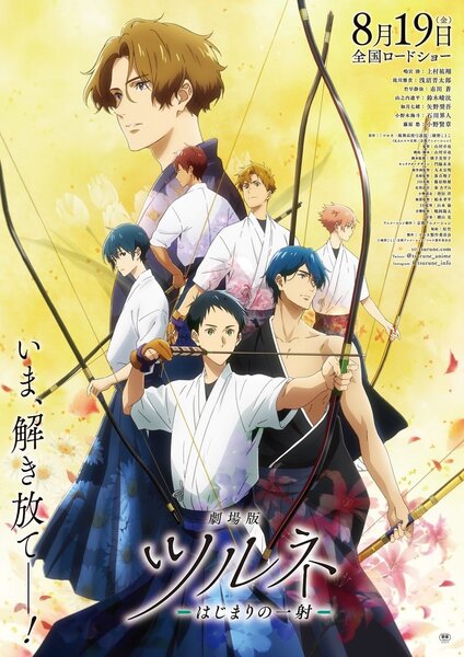 Tsurune Kazemai Archery Club Seiya Ryohei Nanao Kaito Kyoko Animation  Poster Lot