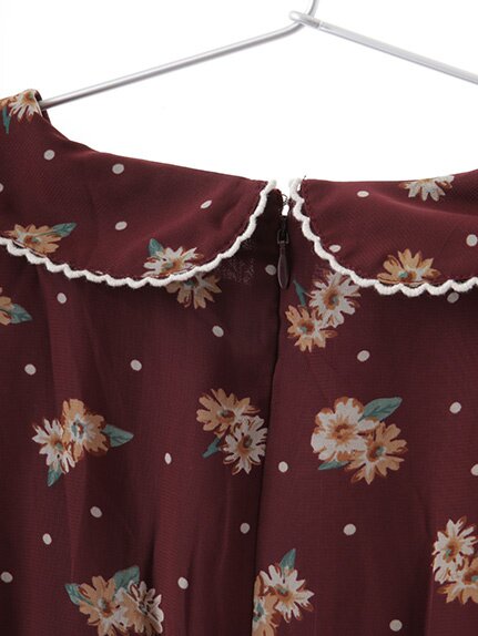 earth music&ecology Dot & Floral Print Dress: earth