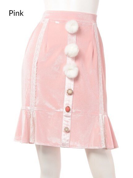 Swankiss Velour Bonbon Tight Skirt: Swankiss - Tokyo Otaku Mode (TOM)