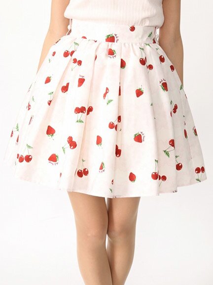 Ank Rouge LacyCherryBerry Ribbon Skirt: Ank Rouge - Tokyo