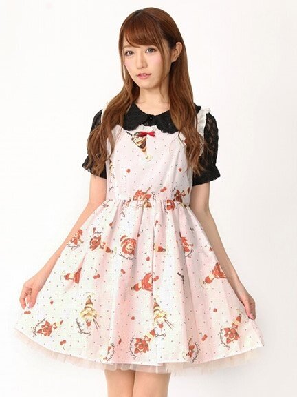 Ank Rouge Sweet Parfait Petite Ribbon Jumper Skirt - Tokyo